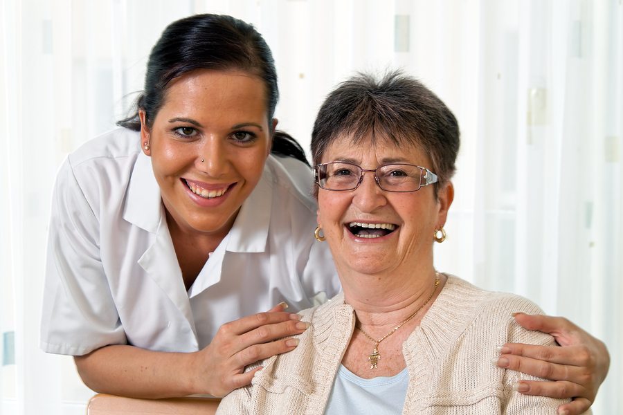 a nurse in aged care for the elderly in nursing homes